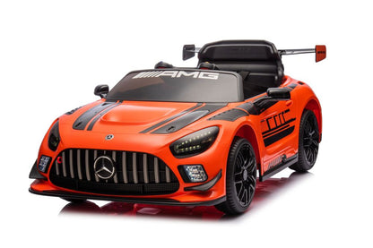 Carro elétrico Mercedes AMG GT3 laranja