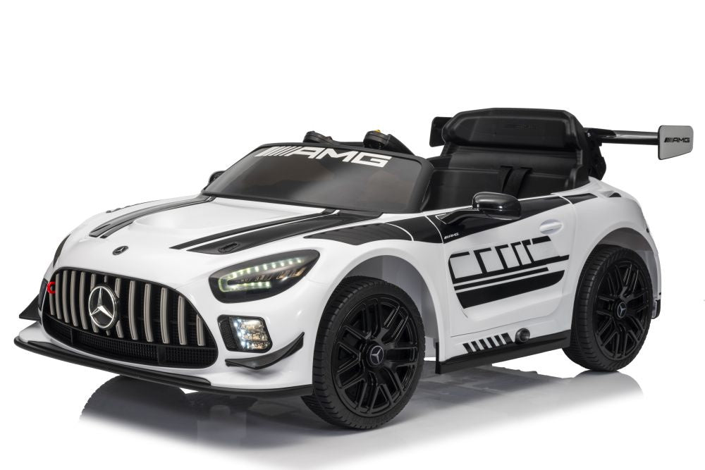 Carro elétrico Mercedes AMG GT3 branco