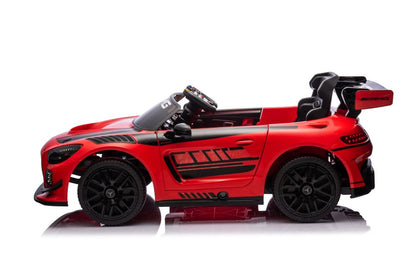 Carro elétrico Mercedes AMG GT3 vermelho