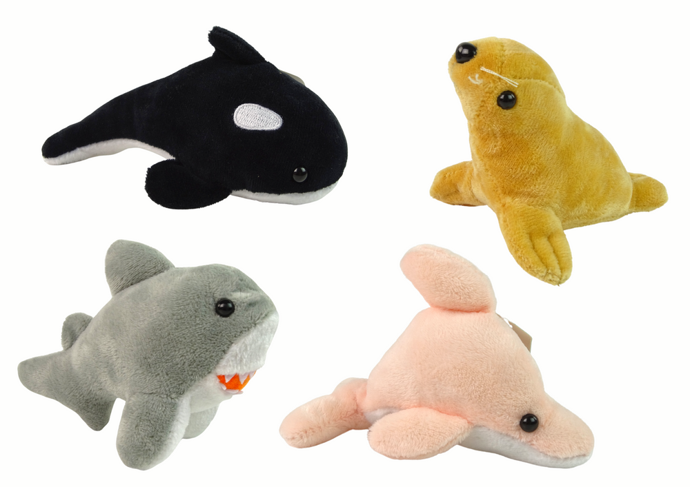 Mini peluches animais marinhos, 4 modelos