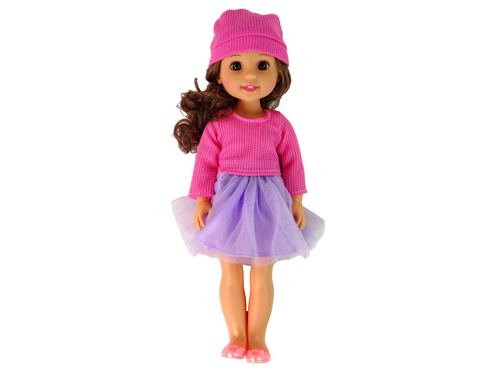 Boneca bebé menina de cabelo castanho