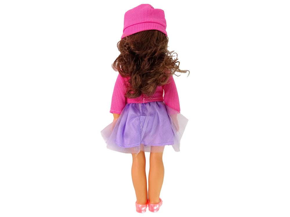 Boneca bebé menina de cabelo castanho