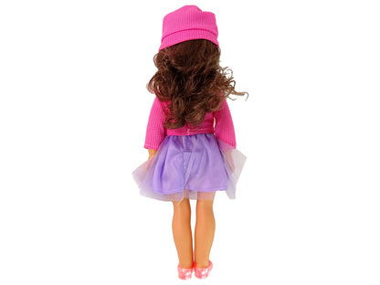 Boneca bebé menina de cabelo castanho