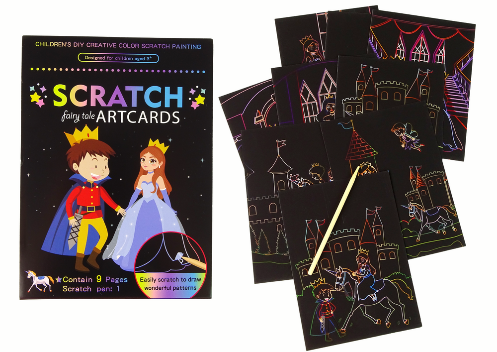Livro de raspar infantil Reino