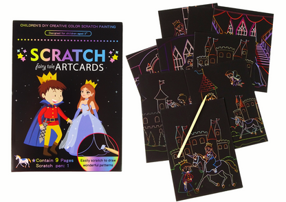 Livro de raspar infantil Reino