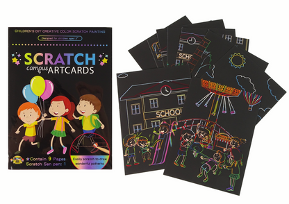 Livro de raspar infantil Escola