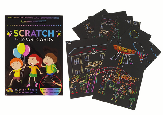 Livro de raspar infantil Escola
