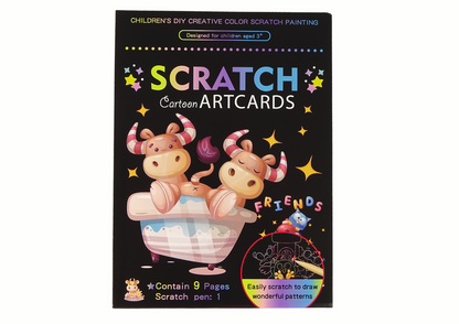 Livro de raspar infantil Animais
