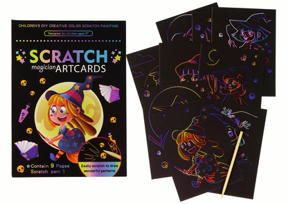 Livro mágico de raspar infantil