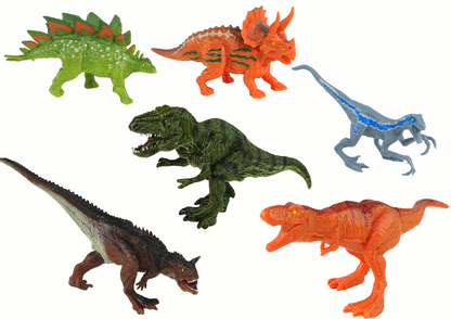 Conjunto veículos helicóptero dinossauro 8 peças coloridas