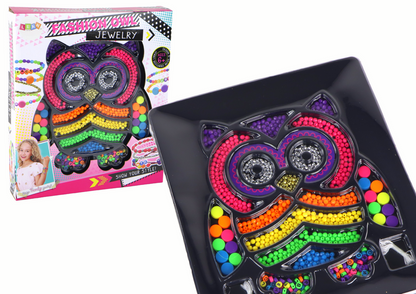 Kit DIY de bijutaria com 3000 contas coruja