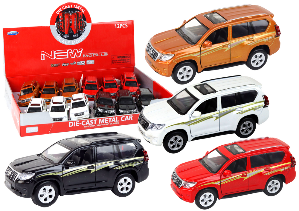 Carro metálico 12 cm com luz e som, várias cores (1 unidade, sortido)