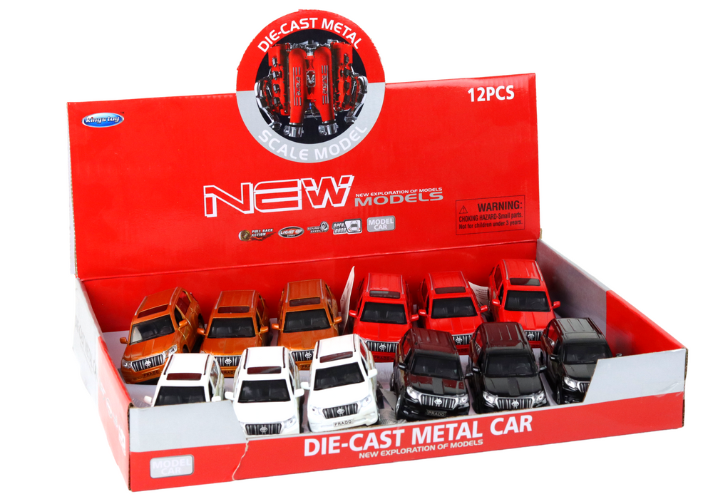 Carro metálico 12 cm com luz e som, várias cores (1 unidade, sortido)