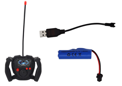 Trator Agrícola RC 1:16 Verde com Reboque Gradeado e Telecomando 27 MHz