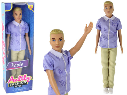 Boneco Paulo de cabelo loiro com camisa