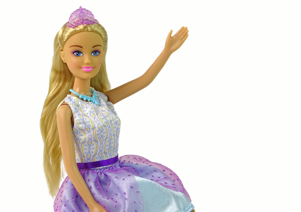 Boneca princesa Anlily rainha violeta