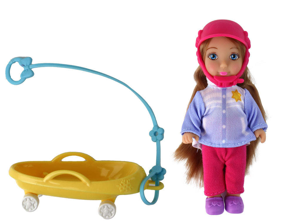 Boneca Anlily mãe e filha com trenó