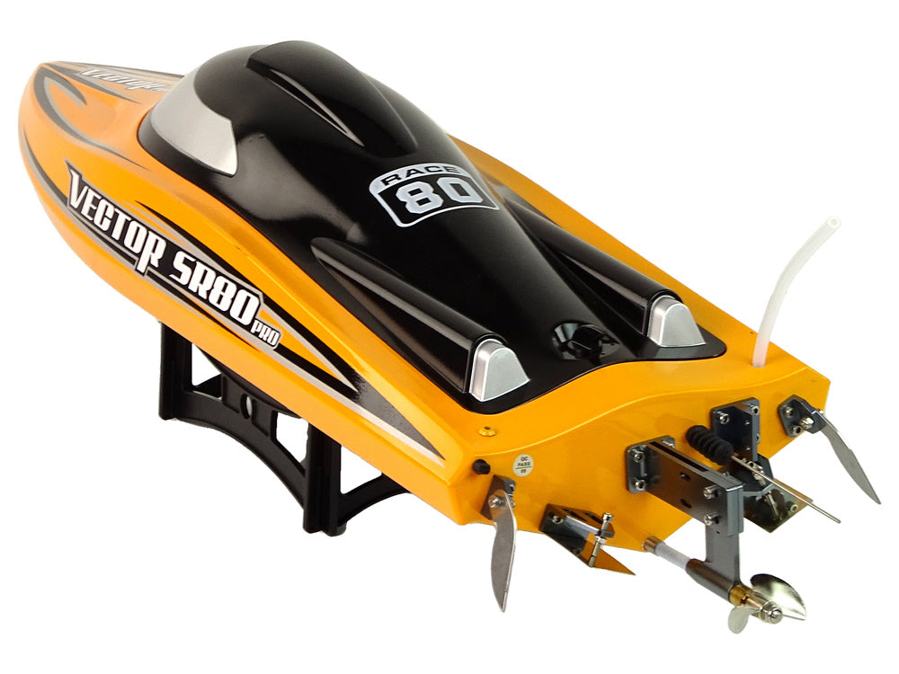 Barco a motor telecomandado brushless ARTR SR80 Pro amarelo