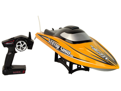 Barco a motor telecomandado brushless ARTR SR80 Pro amarelo