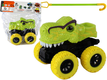 Tiranossauro Rex de fricção verde