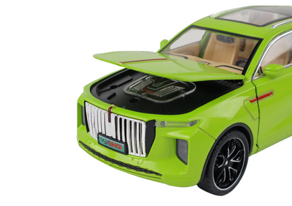 Carro telecomandado em alumínio 1:24 verde