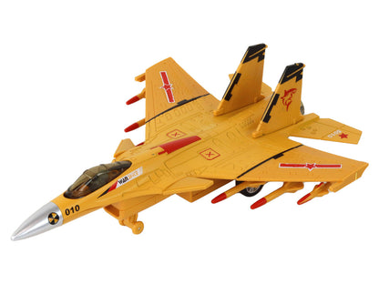 Avião de fricção cinzento, preto ou amarelo