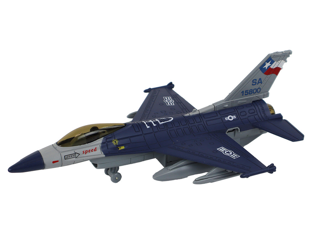 Avião de fricção azul-marinho ou cinzento