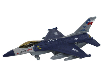 Avião de fricção azul-marinho ou cinzento