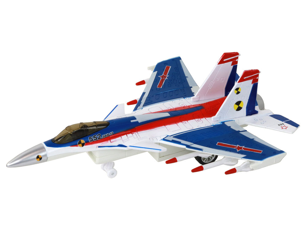 Avião de combate motorizado sortido com efeitos especiais (1 unidade, sortido)