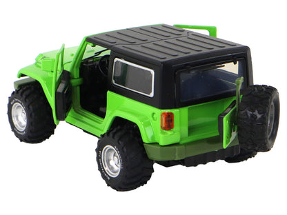 Carro todo-o-terreno de fricção a pilhas verde metal 1:32
