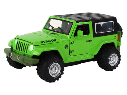 Carro todo-o-terreno de fricção a pilhas verde metal 1:32