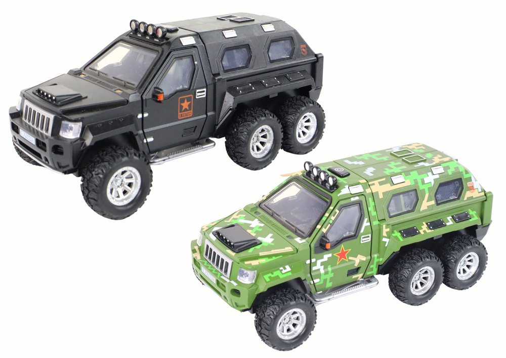 Carro com canhão interior, luz e som, 3 cores (1 unidade, sortido)
