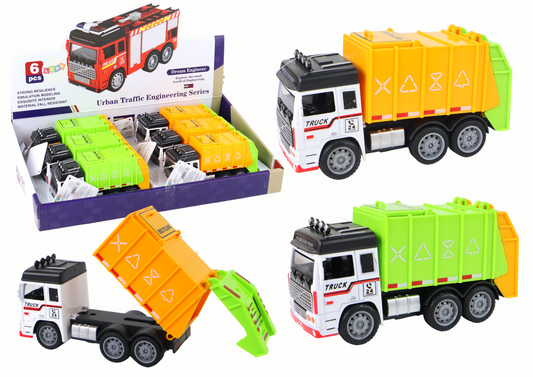 Carro do lixo com reboque, 2 cores (1 unidade, sortido)