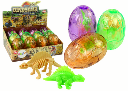 Ovo grande de dinossauro com 2 figuras, 9 cm (1 unidade, sortido)