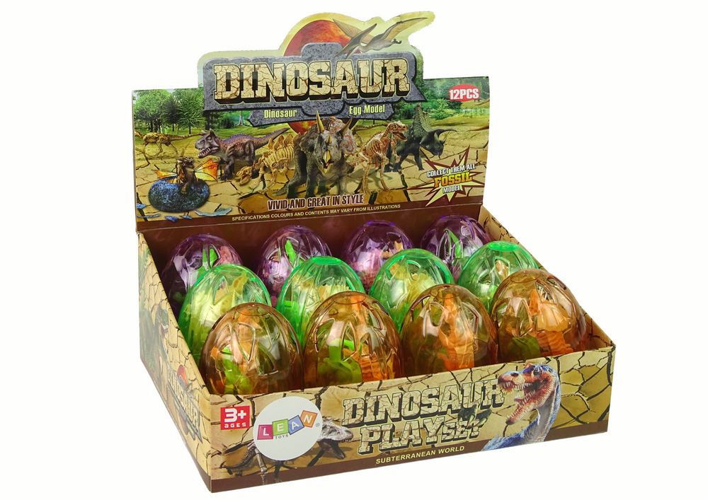 Ovo grande de dinossauro com 2 figuras, 9 cm (1 unidade, sortido)