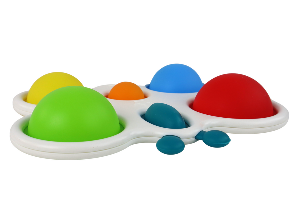 Quadro borboleta colorido Pop It em silicone