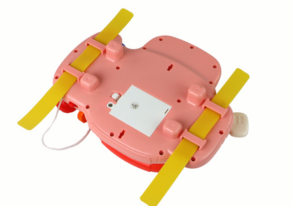 Volante interativo rosa multifunções