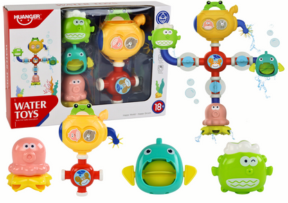 Brinquedo de banho robot com ventosas