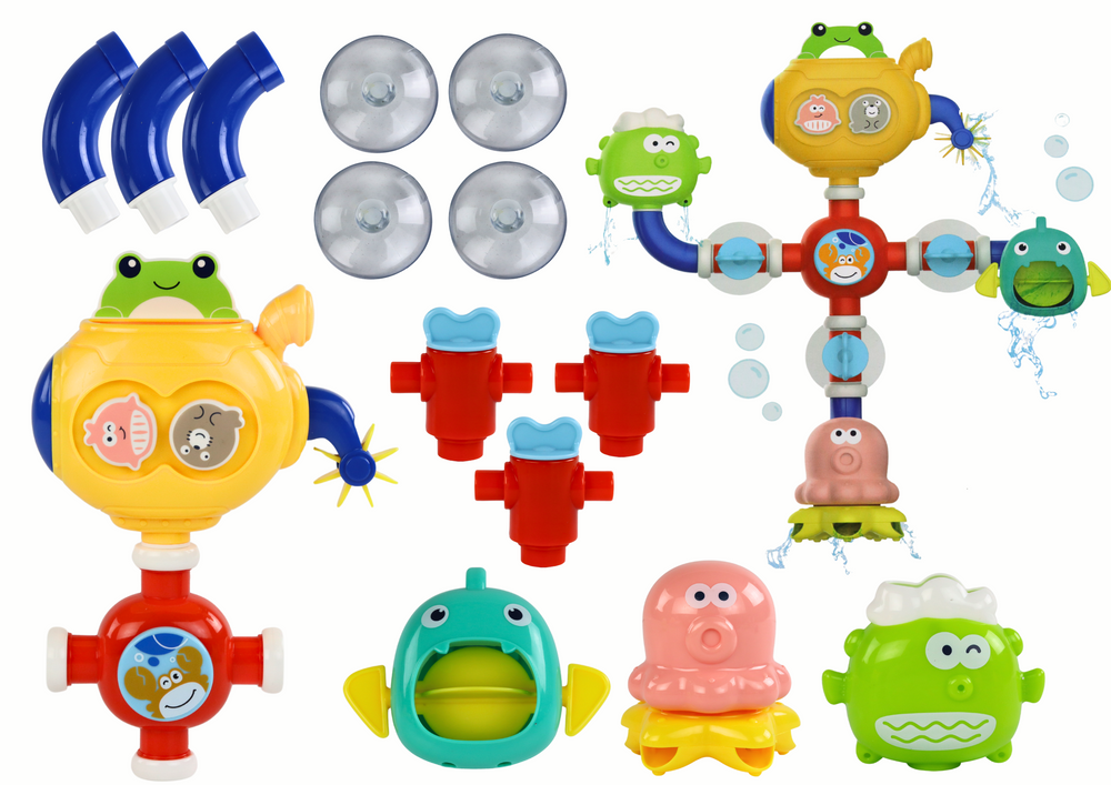 Brinquedo de banho robot com ventosas