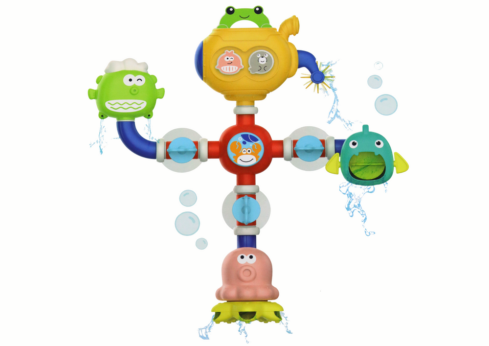 Brinquedo de banho robot com ventosas