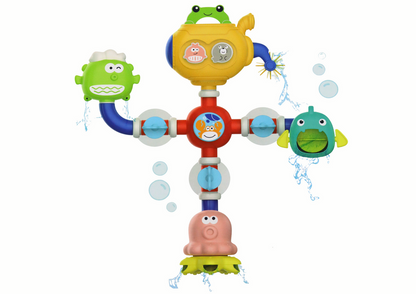 Brinquedo de banho robot com ventosas