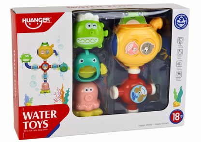 Brinquedo de banho robot com ventosas