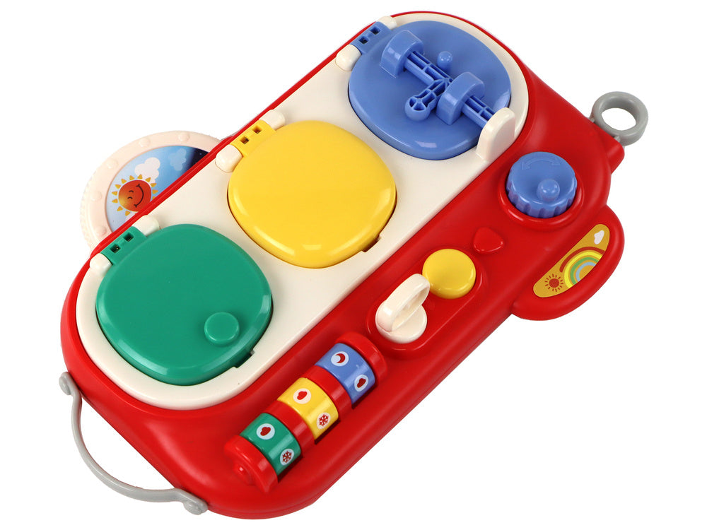 Quadro sensorial educativo vermelho