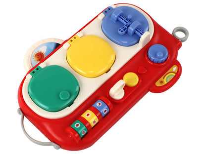 Quadro sensorial educativo vermelho