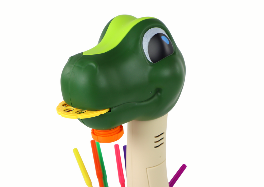 Projetor de desenho dinossauro com sons e acessórios