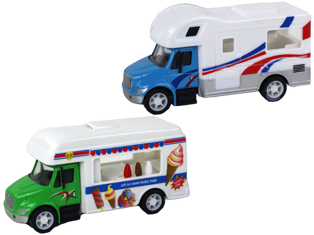 Camião camper ambulância geladaria de fricção 1:87