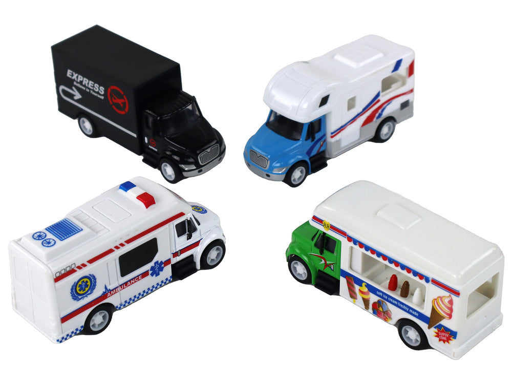Camião camper ambulância geladaria de fricção 1:87