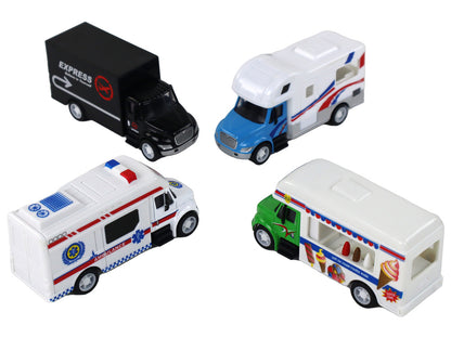 Camião camper ambulância geladaria de fricção 1:87