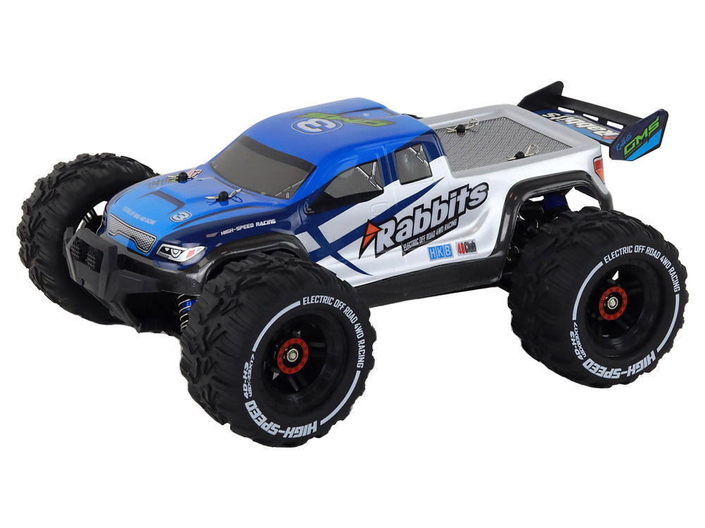 Carro todo-o-terreno RC Coelhos azul 4x4 2.4G