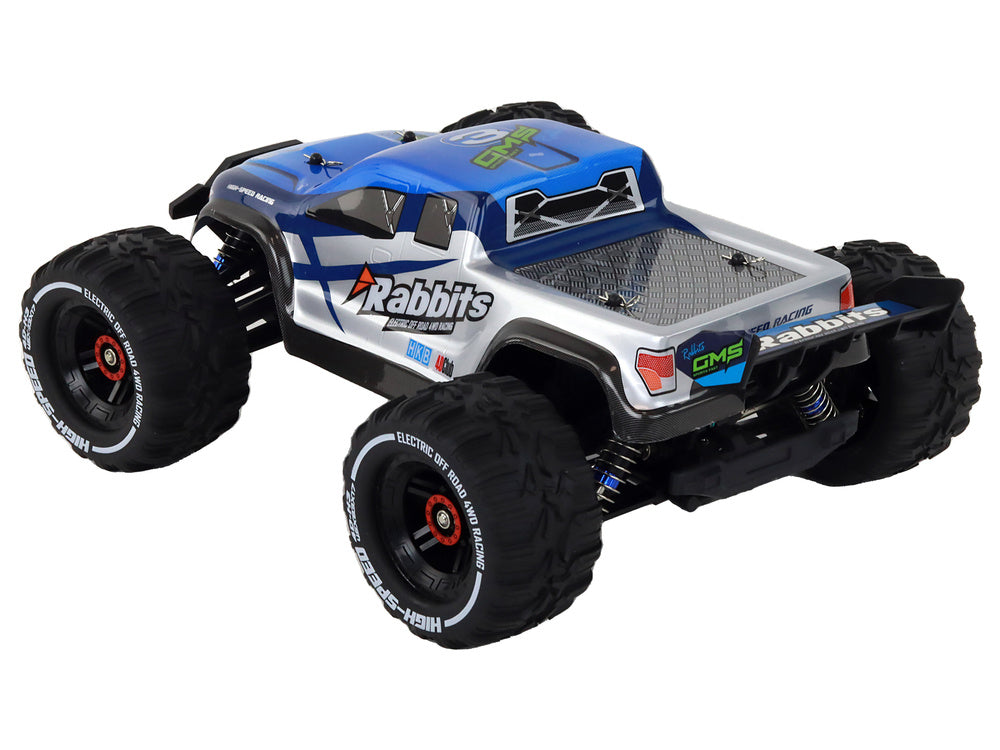 Carro todo-o-terreno RC Coelhos azul 4x4 2.4G